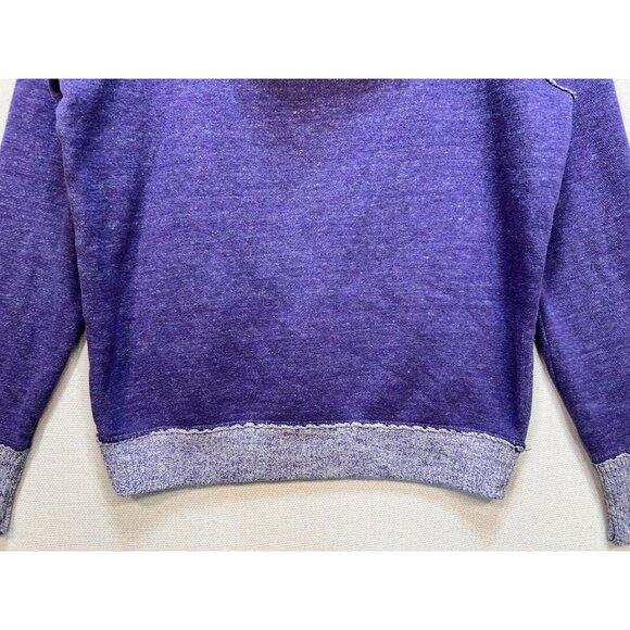American Eagle Women's Cotton Pullover Hooded Sweater Size M Bluish Purple - Picture 12 of 12